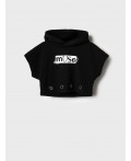 Джемпер трикотажный для девочек (футболка) black