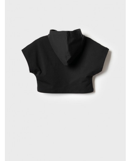 Джемпер трикотажный для девочек (футболка) black