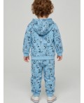 Комплект детский трикотажный для мальчиков: толстовка, брюки light blue, white, black