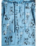 Комплект детский трикотажный для мальчиков: толстовка, брюки light blue, white, black