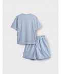 Комплект трикотажный для женщин: фуфайка (футболка), шорты light blue