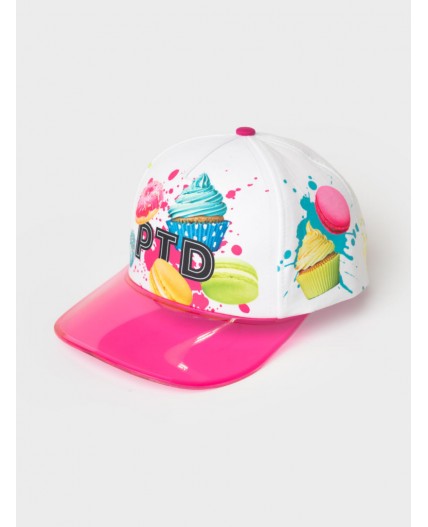 Кепка текстильная для девочек white