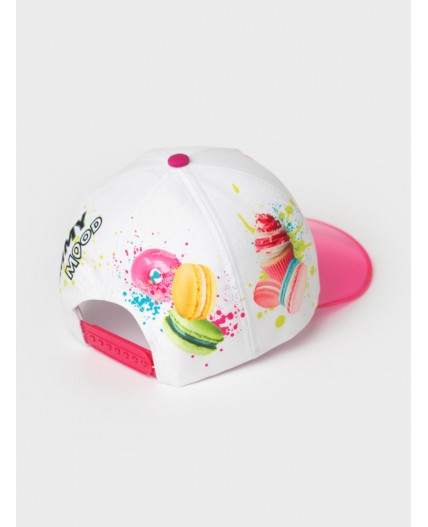 Кепка текстильная для девочек white