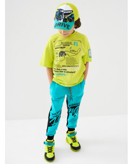 Кепка текстильная для мальчиков white, light green, turquoise