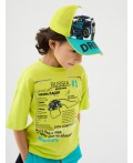 Кепка текстильная для мальчиков white, light green, turquoise