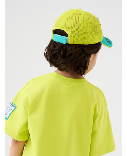 Кепка текстильная для мальчиков white, light green, turquoise