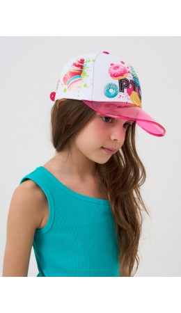 Кепка текстильная для девочек white