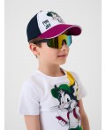 Кепка текстильная для мальчиков white, dark blue, crimson