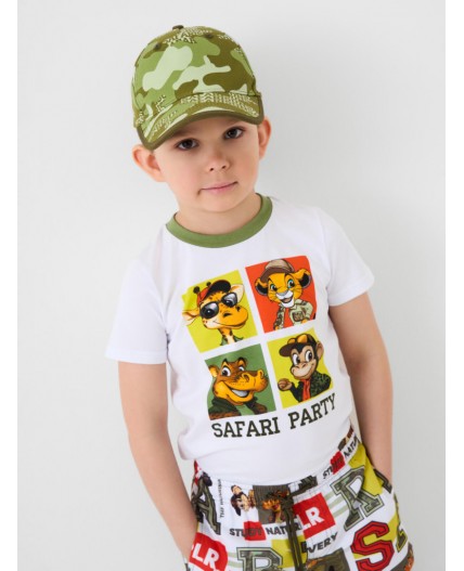 Кепка текстильная для мальчиков dark green, green, light green