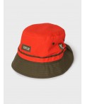 Панама текстильная для мальчиков red, dark green