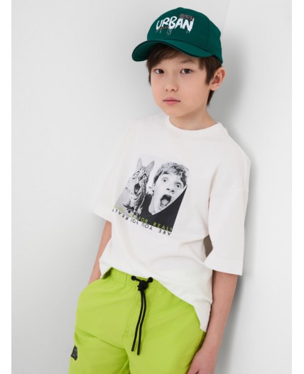 Кепка текстильная для мальчиков dark green