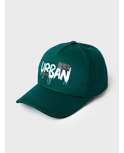 Кепка текстильная для мальчиков dark green