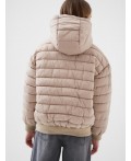 Куртка текстильная с полиуретановым покрытием для девочек beige