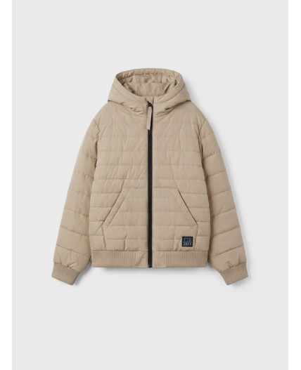 Куртка текстильная с полиуретановым покрытием для девочек beige