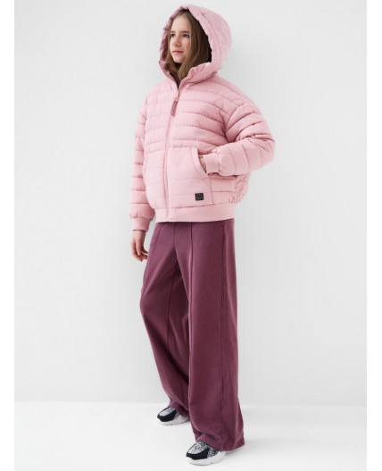 Куртка текстильная с полиуретановым покрытием для девочек pale pink