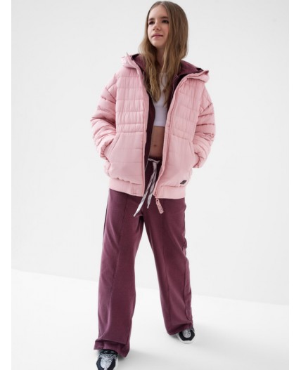 Куртка текстильная с полиуретановым покрытием для девочек pale pink
