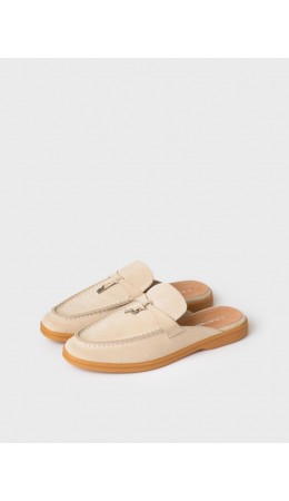 Туфли открытые женские светло-бежевый