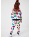Комплект трикотажный для девочек: толстовка, брюки multicolor