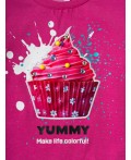 Комплект трикотажный для девочек: фуфайка (футболка), брюки (легинсы) multicolor
