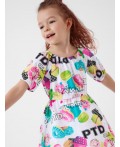 Платье трикотажное для девочек multicolor