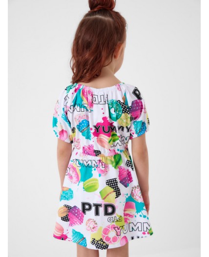 Платье трикотажное для девочек multicolor