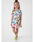 Платье трикотажное для девочек multicolor
