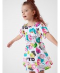 Платье трикотажное для девочек multicolor