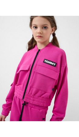 Толстовка трикотажная для девочек pink