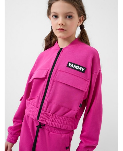 Толстовка трикотажная для девочек pink