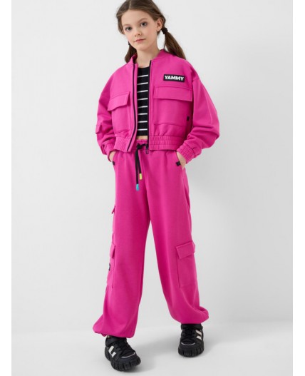 Толстовка трикотажная для девочек pink