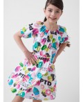 Платье трикотажное для девочек multicolor