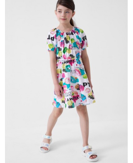 Платье трикотажное для девочек multicolor