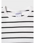 Фуфайка трикотажная для девочек (футболка) white, black