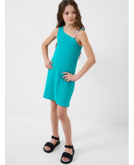 Платье трикотажное для девочек turquoise