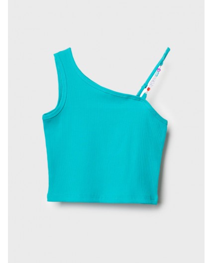Топ трикотажный для девочек turquoise