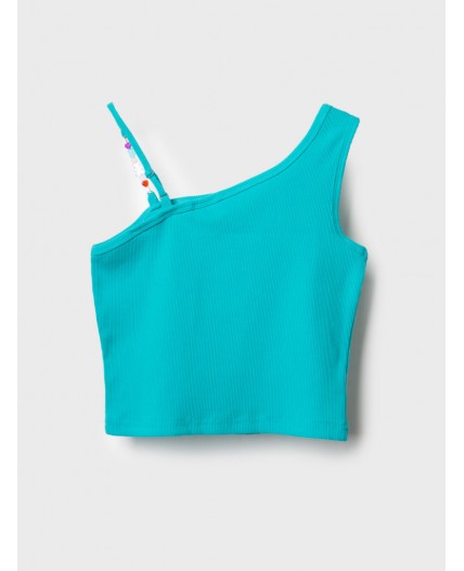 Топ трикотажный для девочек turquoise