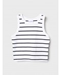 Майка трикотажная для девочек white, black