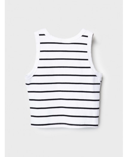 Майка трикотажная для девочек white, black
