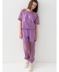 Джемпер трикотажный для девочек (футболка) lilac