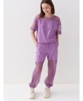 Брюки трикотажные для девочек lilac