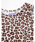 Платье трикотажное для девочек ochre, white, dark grеy