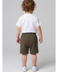 Шорты детские трикотажные для мальчиков, 2 шт в комплекте dark green, orange
