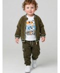 Брюки детские трикотажные для мальчиков dark green