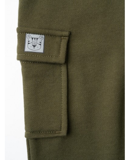 Брюки детские трикотажные для мальчиков dark green