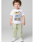 Брюки детские трикотажные для мальчиков, 2 пары в комплекте dark green, light green