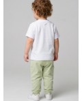 Брюки детские трикотажные для мальчиков, 2 пары в комплекте dark green, light green
