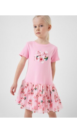 Платье трикотажное для девочек multicolor
