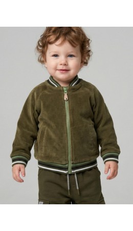 Толстовка детская трикотажная для мальчиков dark green