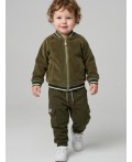 Толстовка детская трикотажная для мальчиков dark green