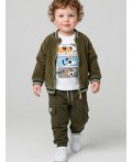 Толстовка детская трикотажная для мальчиков dark green